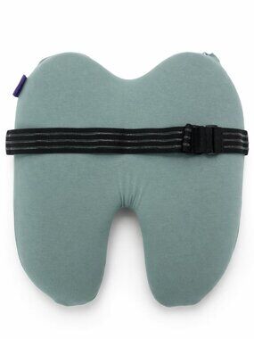 Cushion Lab Ergonomic Lumbar Support Pillow With Adjustable Strap Green